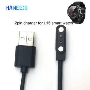 Schwarzes Datenkabel aus dem Magnetladegerät für die Smart Watch, 2Pin, 4 mm, 80 cm Power Lader, T03, L15, L16, W26, hohe Qualität 6 Hauptverkaufsladegerät Iwo W26 - №4