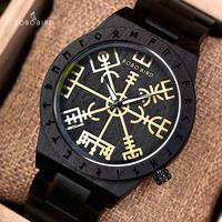 BOBO BIRD Wooden Watch Men New Design Wristwatch Luminous Retro Ebony Zebra Clock for Male Customize zegarek męski Dropshipping