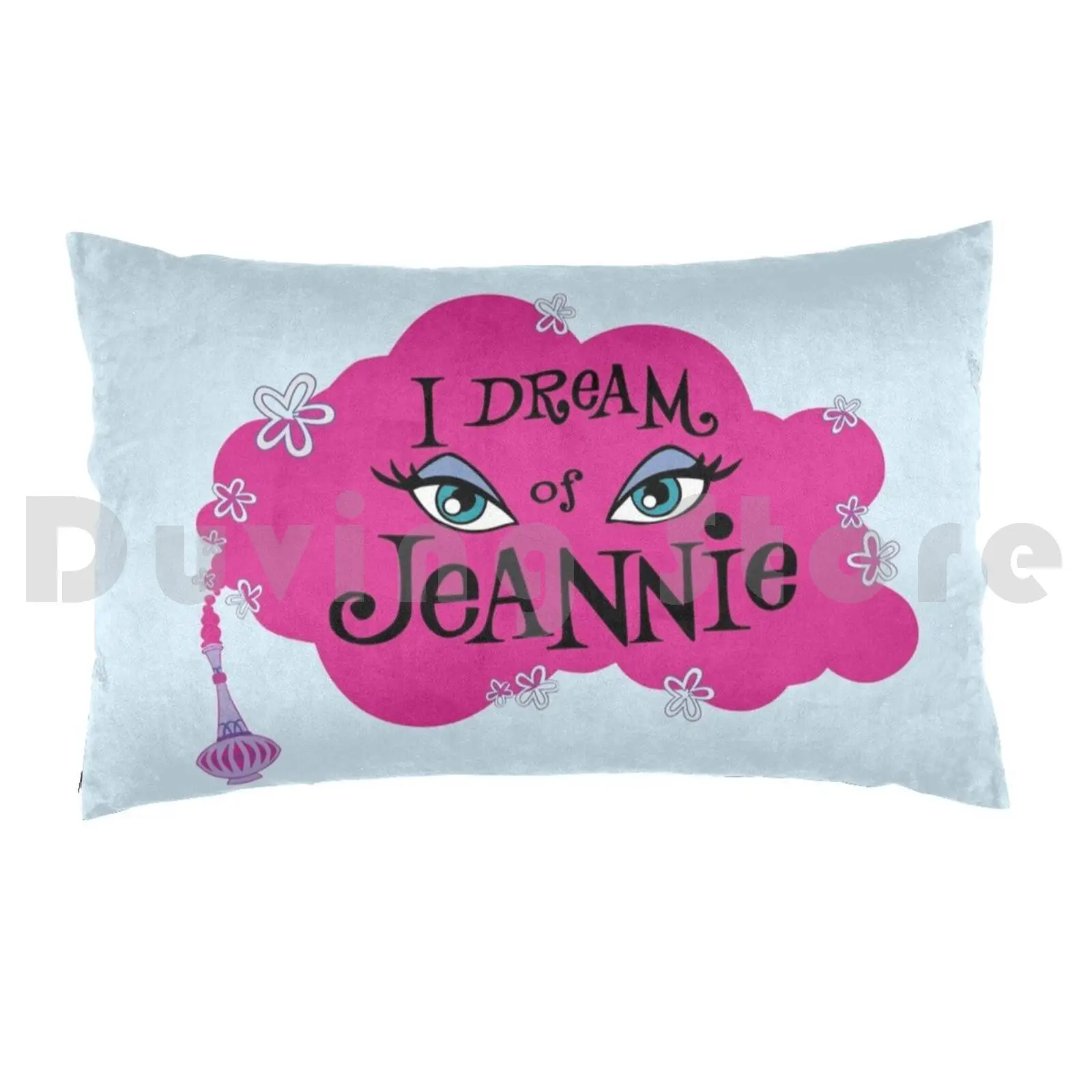 I Dream Of Jeannie Shirt , Sticker , Pillow Case Printed 35x50 Jeannie Dream Sitcom Nelson Tv 70s 60s Eden