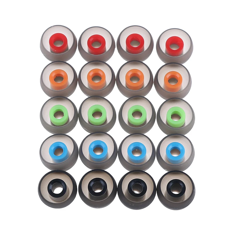 Suave Silicone In-Ear Dicas para fone de ouvido, Earbuds, Ear Sleeve, Ear Tip, Earbuds, fone de ouvido, 20pcs, L, M, S