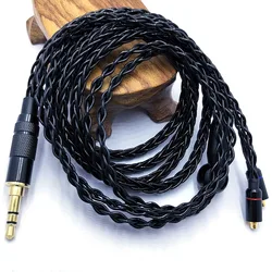 RYGMR RY C1 8 Core Silver Plated Copper Replace Earphone Cable 3.5mm/2.5mm/4.4mm MMCX Balance Upgrade Cable For RY4s mmcx