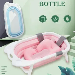 Baby Bath Tub Folding Tub Baby Can Sit Lie Newborn Baby Supplies Thickening Large Household Baby Newborn Products Free Shiping