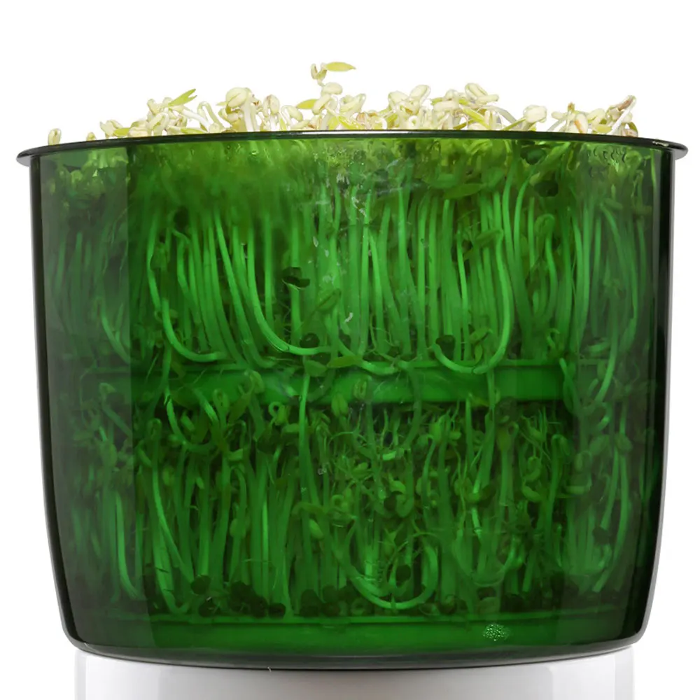 Máquina de brotes de soja automática para el hogar, germinador inteligente de doble capa, gran capacidad