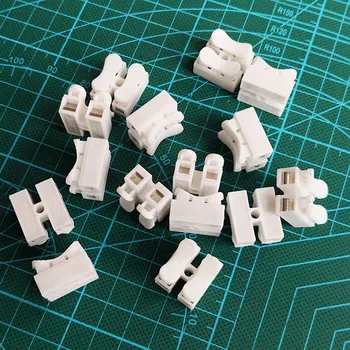 固定ケーブルコネクタ付きクイックスプライサー,端子台,LEDストリップ用,100個