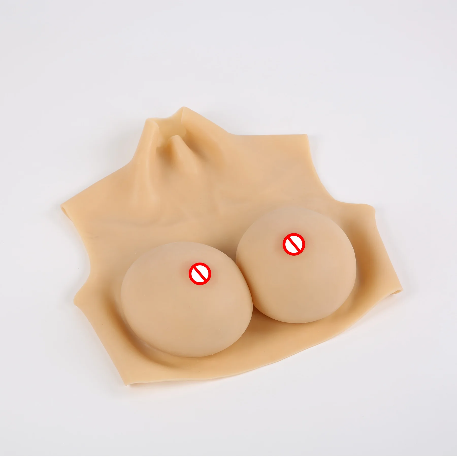 ONEFENG T-2 One-Piece Vest Style Cottonfilling Breast Silicone Or Cotton Filling  F G H I Cup Fake Breast  For Cosplay