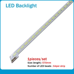 Lâmpada de tv led backlight strip para philips 46pfl5507k 46pfl5507h/12 46pfl5507t/60 barras linha kit faixa led 2012sgs46 7030l 64 rev 1.0