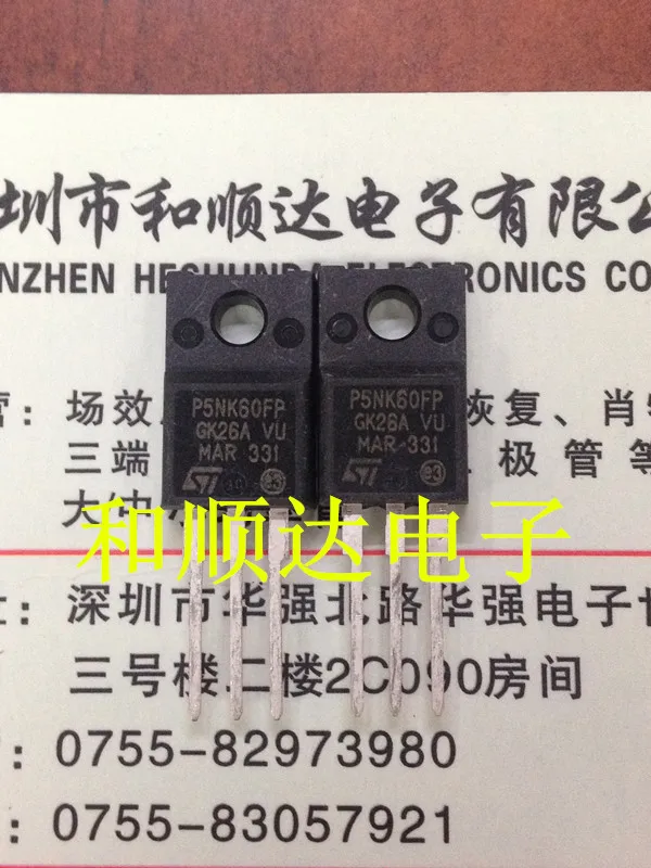 10PCS STP5NK60FP ZU-220