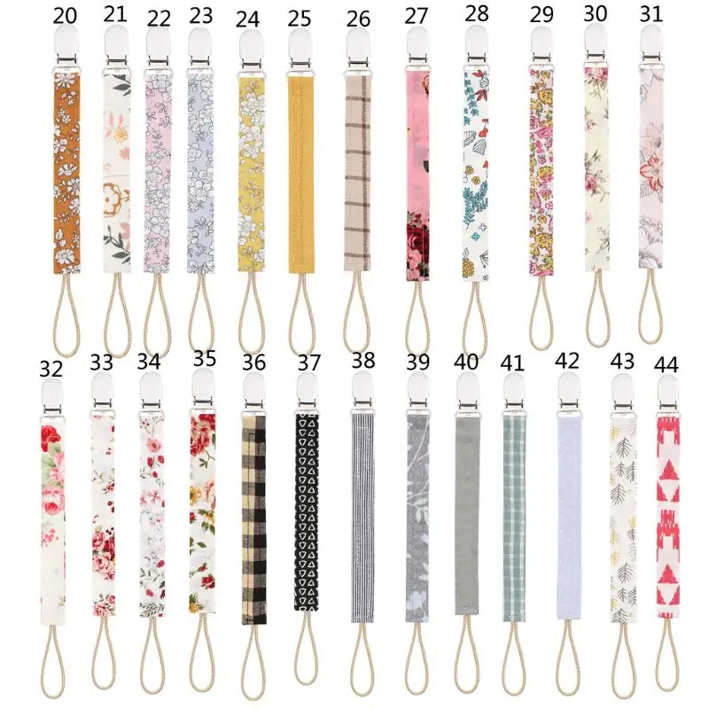 Baby Pacifier Clip Chain Cotton Linen Holder Soother Leash Belt Nipple For Infant Feeding Dropshipping