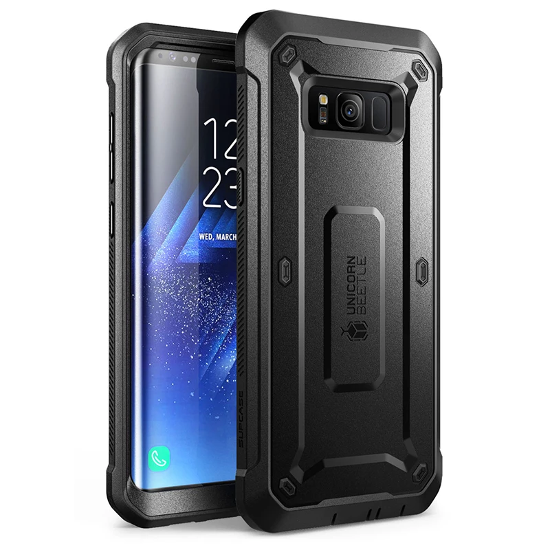Funda SUPCASE para Samsung Galaxy S8 de 5,8 pulgadas con protector de pantalla incorporado Unicorn Beetle UB Pro, funda resistente de cuerpo completo