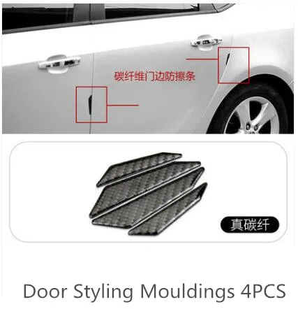 4PCS Real Carbin Fibre Door Styling Mouldings For Porsche Cayenne 2011-2017 Z2EA1319