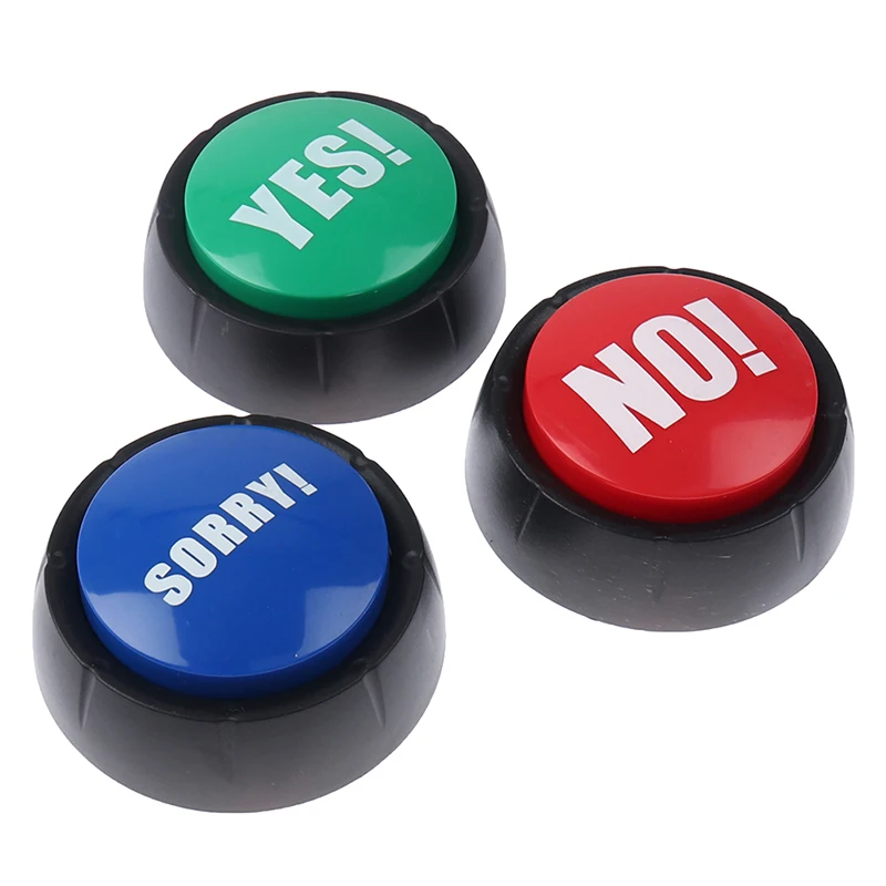 Respond to phone Bullshit Buttons Maybe No Sorry Yes Sound Button Toys Home Office Party Funny Gag Toy For Kids Adult Toy Gifts