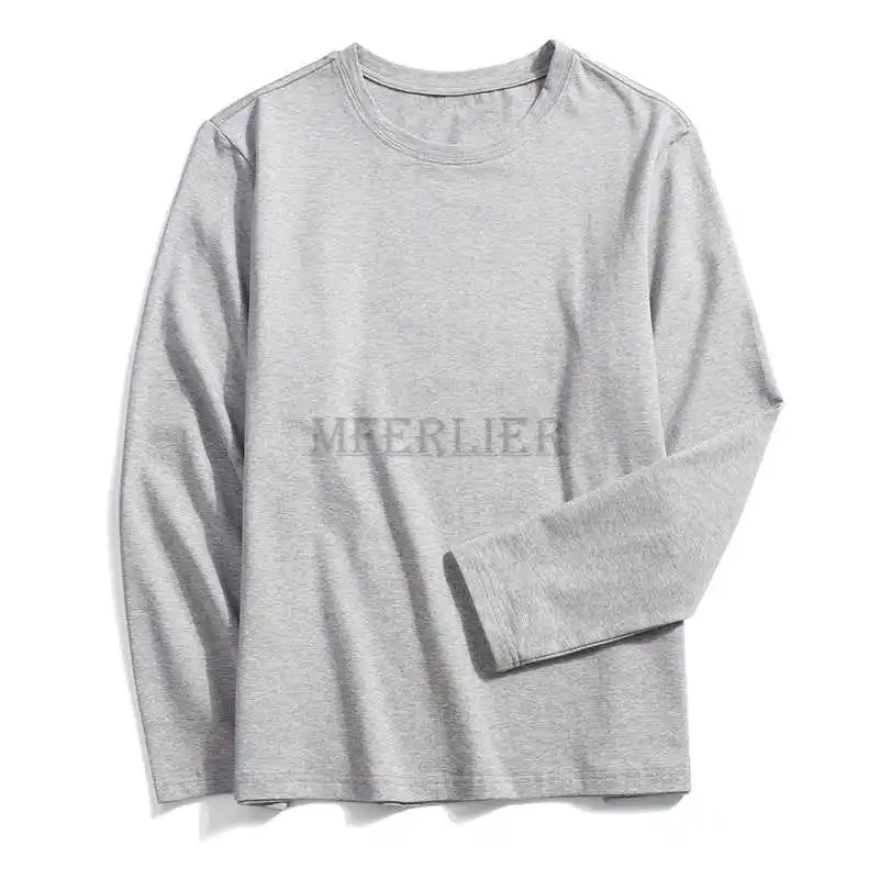 summer spring men t-shirt long sleeve cotton tops large size 8XL 135kg big sales home tees oversize loose tshirt underwear