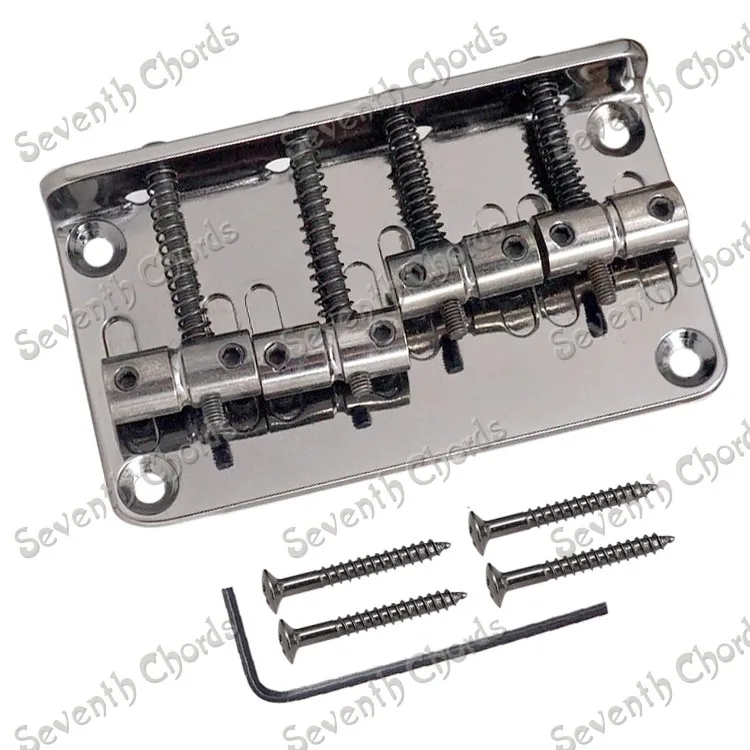 Набор винтажных 4-струнных седельных мостов для басов длиной 86 мм/4 отверстия для винтов