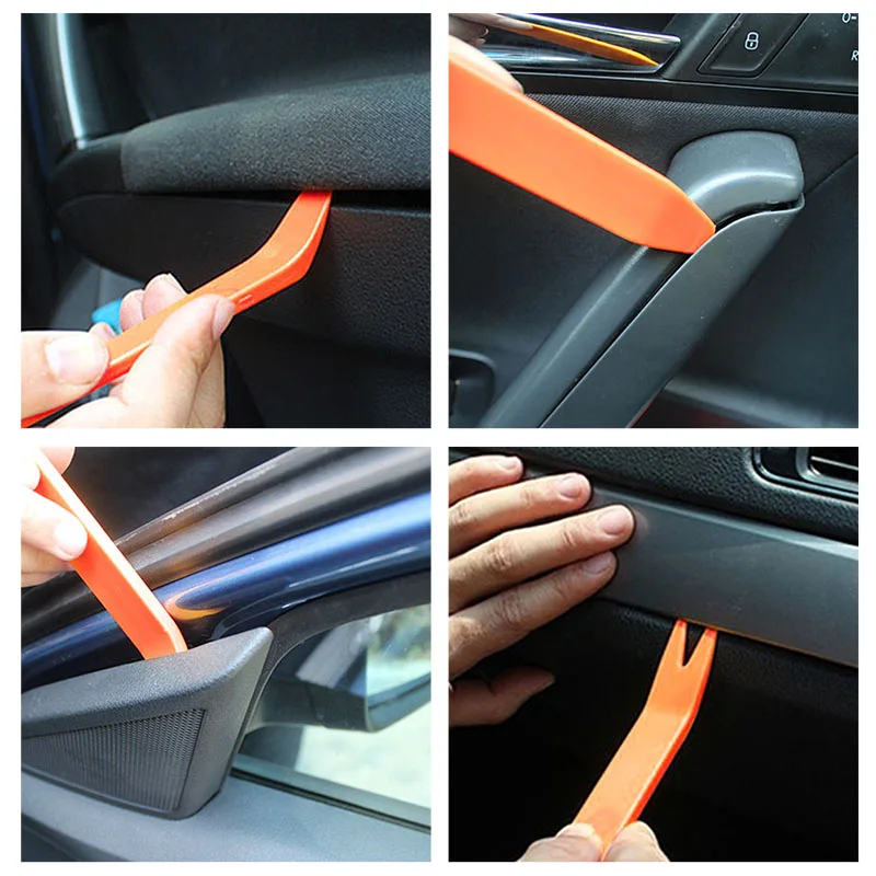 4pcs Removal Car Repair Tool Door Panel Trim Dash Audio Radio Remover Trim Clip Disassemble Vehicles