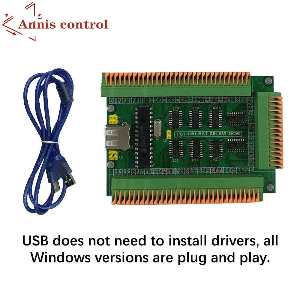 

MACH3 USB Hid Manual Control Expansion Current Board Do Not Install Screws Analog Voltage (0-5v) To Digital (1-254)