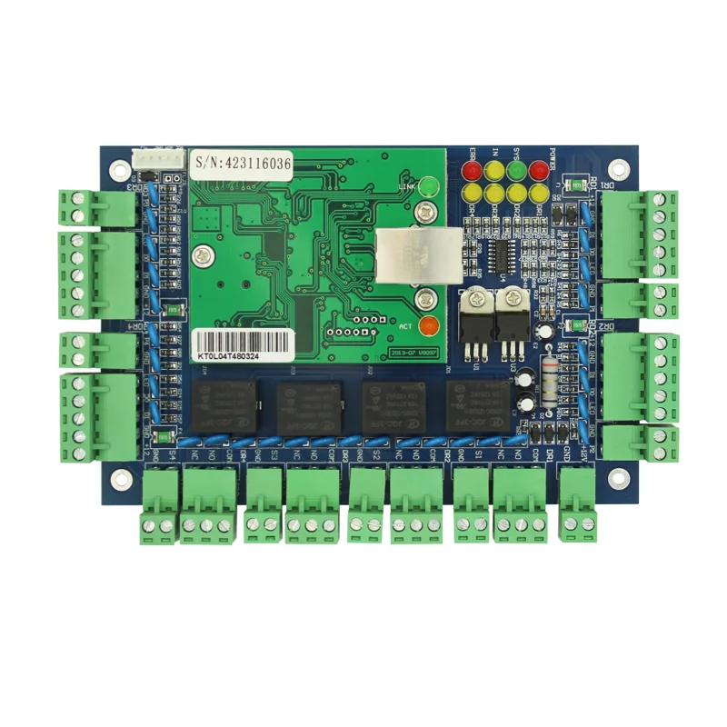 Genel 4 kapı 4 okuyucular profesyonel tcp/ip ağ erişim kontrol kontrol kartı kontrol kapı erişim kontrol kartı