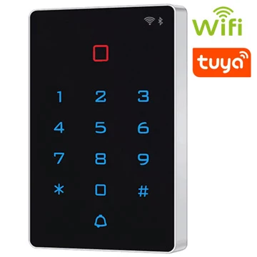 T12 WIFI Tuya Smart Door Lock Waterproof Door Access Control 125KHZ EM Standalone Keypad RFID Card Door Entry Access Controller