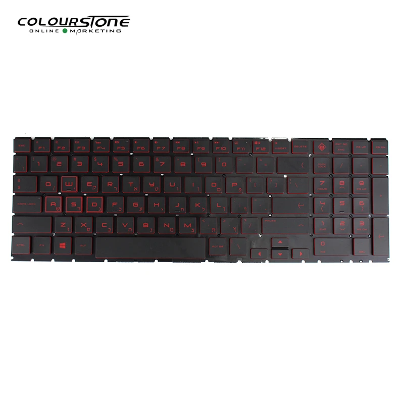 Backlight Keyboards Russia Keyboard For HP OMEN 15-DC 15-DH L50880-071 7J2040 HB RU  Red Backlit Llaptop Replacement клавиатура