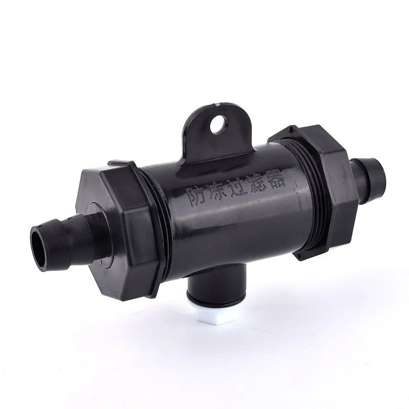 1Pc O.D 10/20/25mm Black Hose Filter Car Wash Garden Irrigation Filters Sprayer Pump Filtering Fish Tank Pagoda Hose Filter