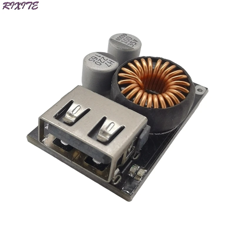 Módulo step-down usb dc 12v 24v para qc3.0, placa de carregamento rápido de celular para apple huawei fcp