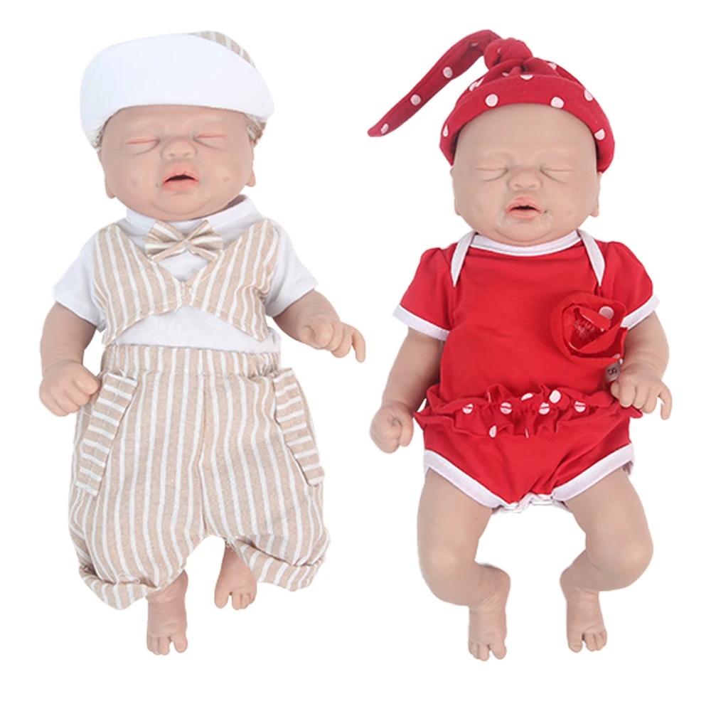 IVITA WG1535 35cm 1.62kg 100% Full Body Silicone Reborn Doll Realistic Baby Toys Dolls with Clothes for Children Christmas Gift