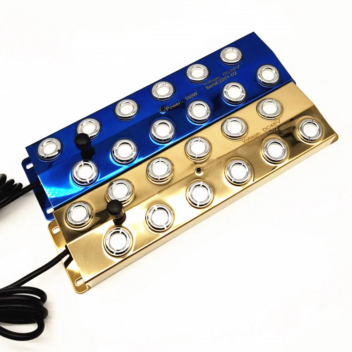 DC 48 В ультразвуковой распылитель синий/золотой цвет 10/12 головка увлажнитель из нержавеющей стали для теплицы гидропоники