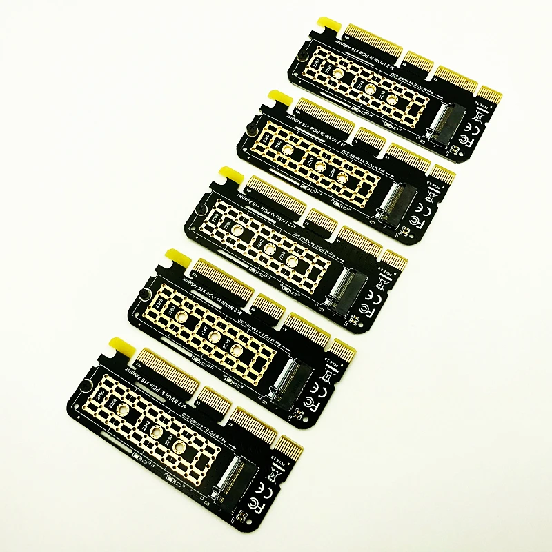 5 個 M.2 NVME アダプタ M.2 M2 NVME pcie M2 アダプタ PCI Express X16 X8 X4 調達者 SSD M.2 pci-e 拡張カードのための 2230-2280 ssd