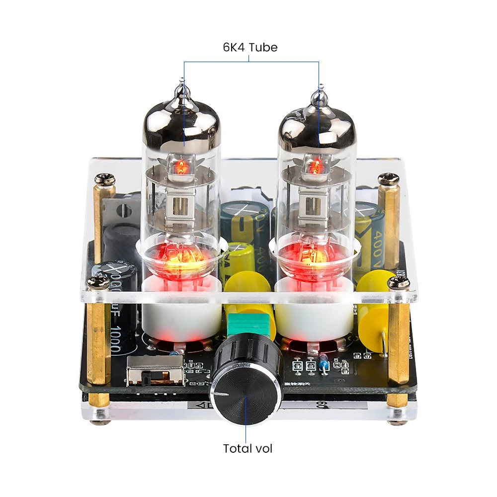 AIYIMA Upgraded 6K4 Tube Preamplifier Amplifiers HiFi Tube Preamp Bile Buffer Audio Amp Speaker Sound Amplifier Home Theater DIY