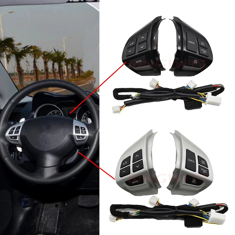 Car -styling buttons FOR Mitsubishi ASX Lancer Multi-function Car steering wheel control buttons with cables