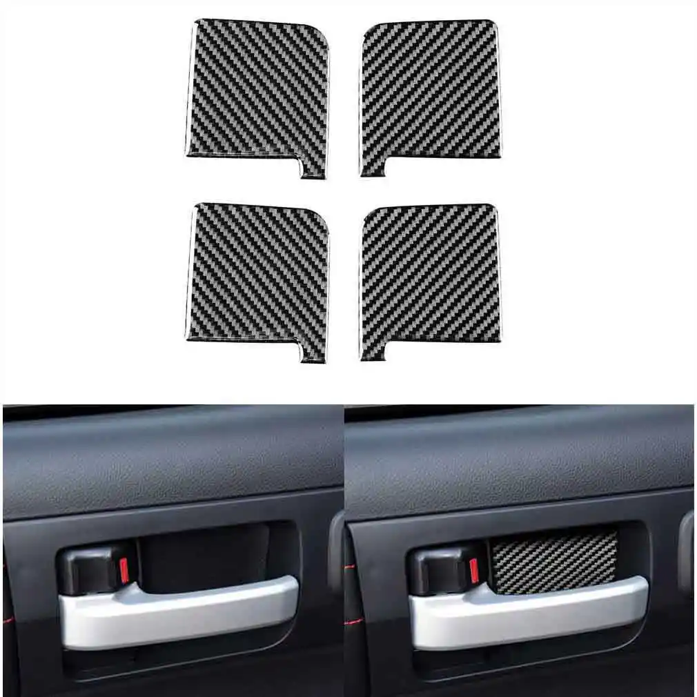 

Carbon Fiber Inner door Handle bowl cover Sticker For Toyota Tundra 2014-2018 16