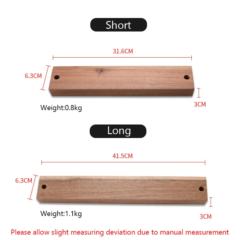 Powerful Magnetic Knifes Rack Wall Mounted Acacia Wooden Knife Strip Kitchen Knifes Holder Magnetic Storage Tool for Home