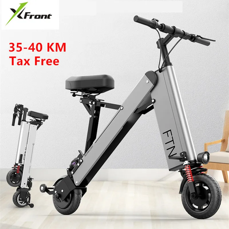 

X-Front Ebike mini foldable Car electric motorcycle ultralight portable lithium battery battery scooter adult travel e Bicycle