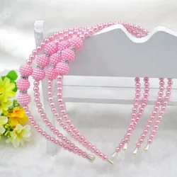 Diadema de perlas de princesa coreana para niños, venta al por mayor, nueva moda, 1 ud.