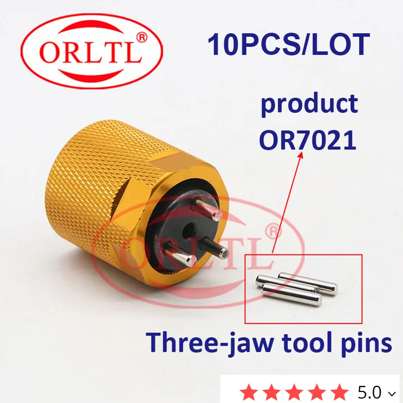 ORLTL 10PC/LOT Common Rail Fuel Injector Three-claw Tool Pin Pressure Pin For Diesel Injector OR7021