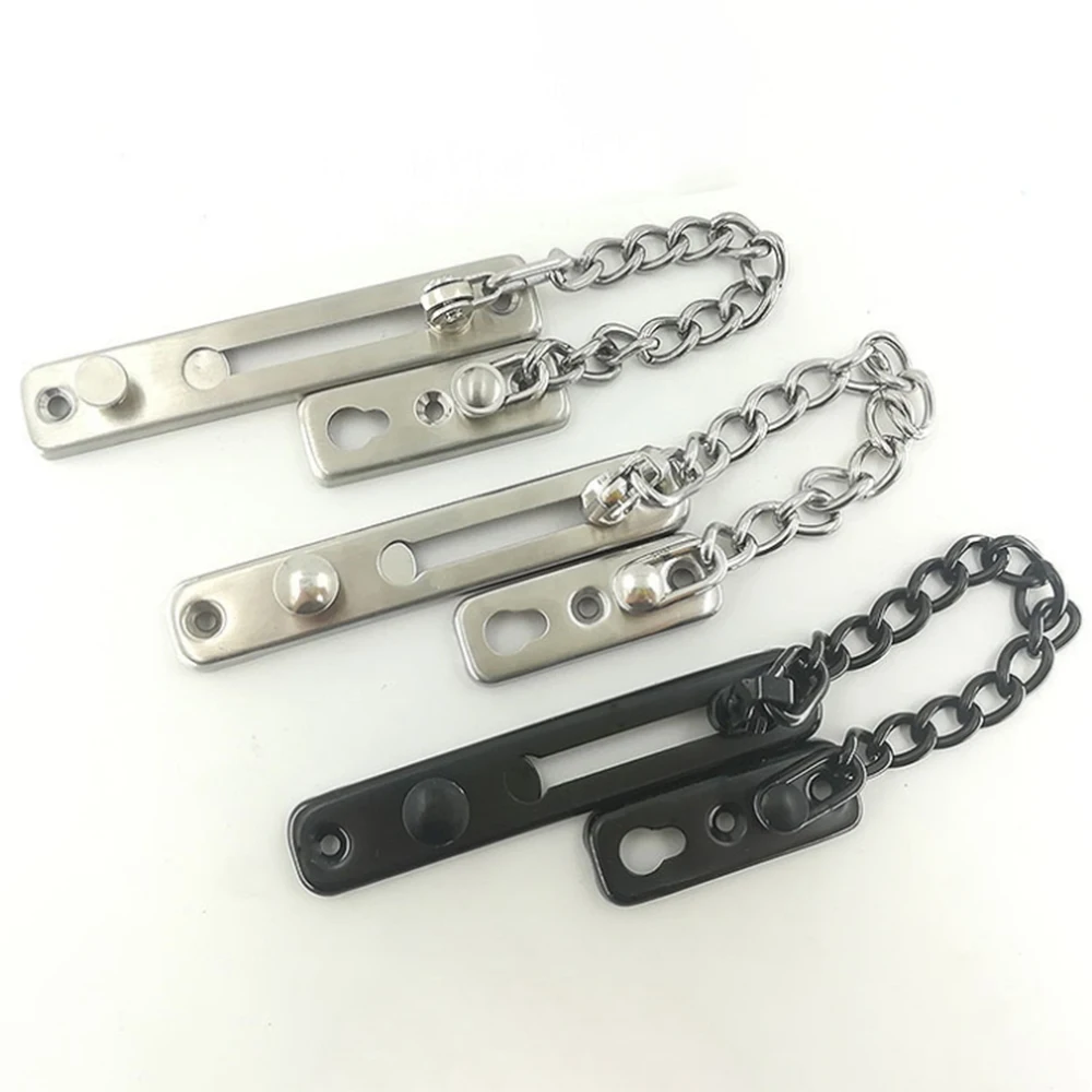 Stainless Steel Anti-theft Chain Hotel Safety Chain Door Button Room Door Anti-theft Chain Anti-theft Chain Button