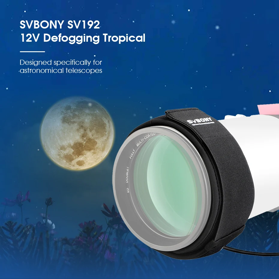 SVBONY Black Dew Heizstreifen 12 V 480 mm/560 mm für astronomisches Teleskop/Kamera SLR-Objektiv SV192 – Detail 4