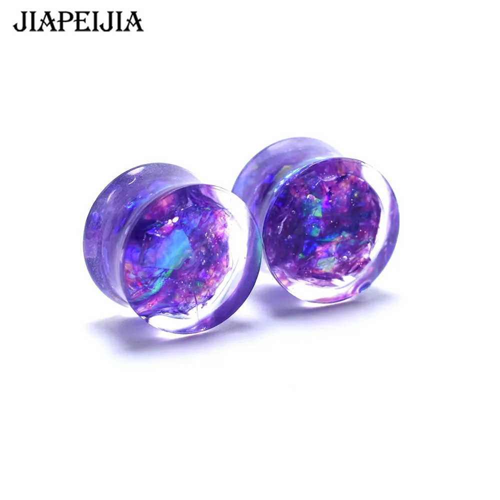 Shining Sequins Gauges for Ears Ear Tunnels Expander Plugs Stretcher Earring Piercing 6-30mm