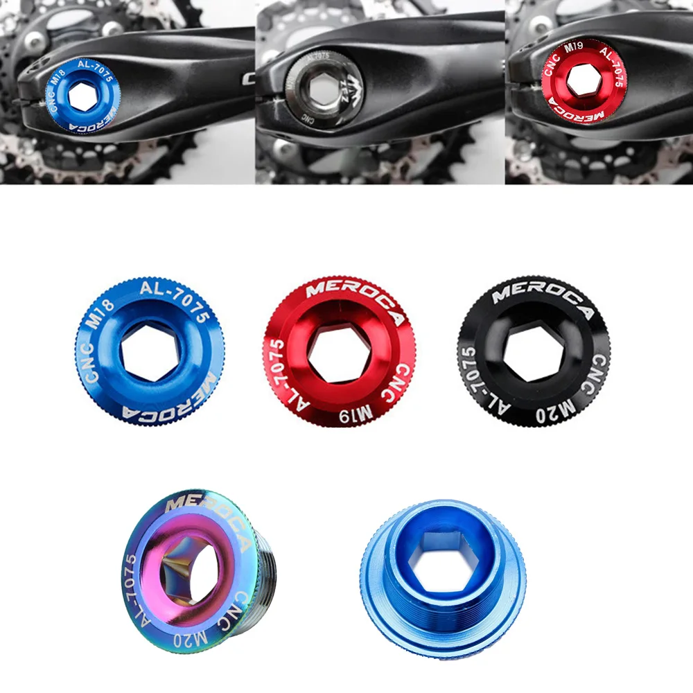 

M18 / M19 / M20 Bicycle BB Bolt Chassis Aluminum Alloy Crank Set Nut Crank Cover Crank Screw Crank Arm Fixing Bolt