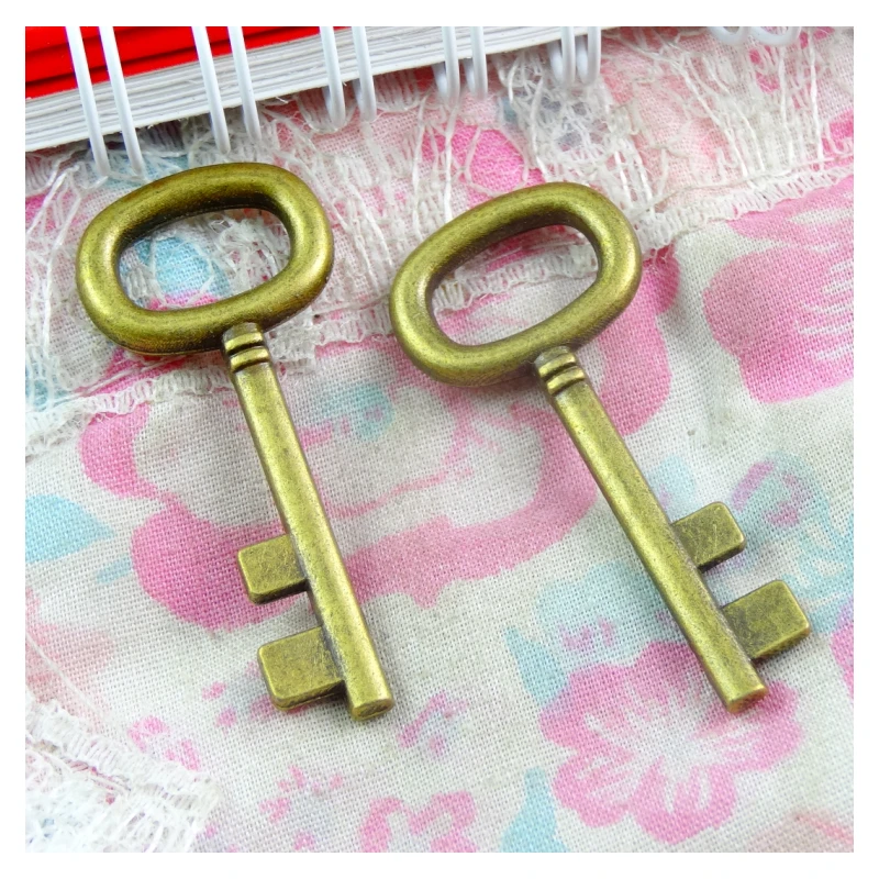 20pcs 18*42MM Antique Bronze Plated Key Handmade Charms Pendant:DIY for bracelet necklace