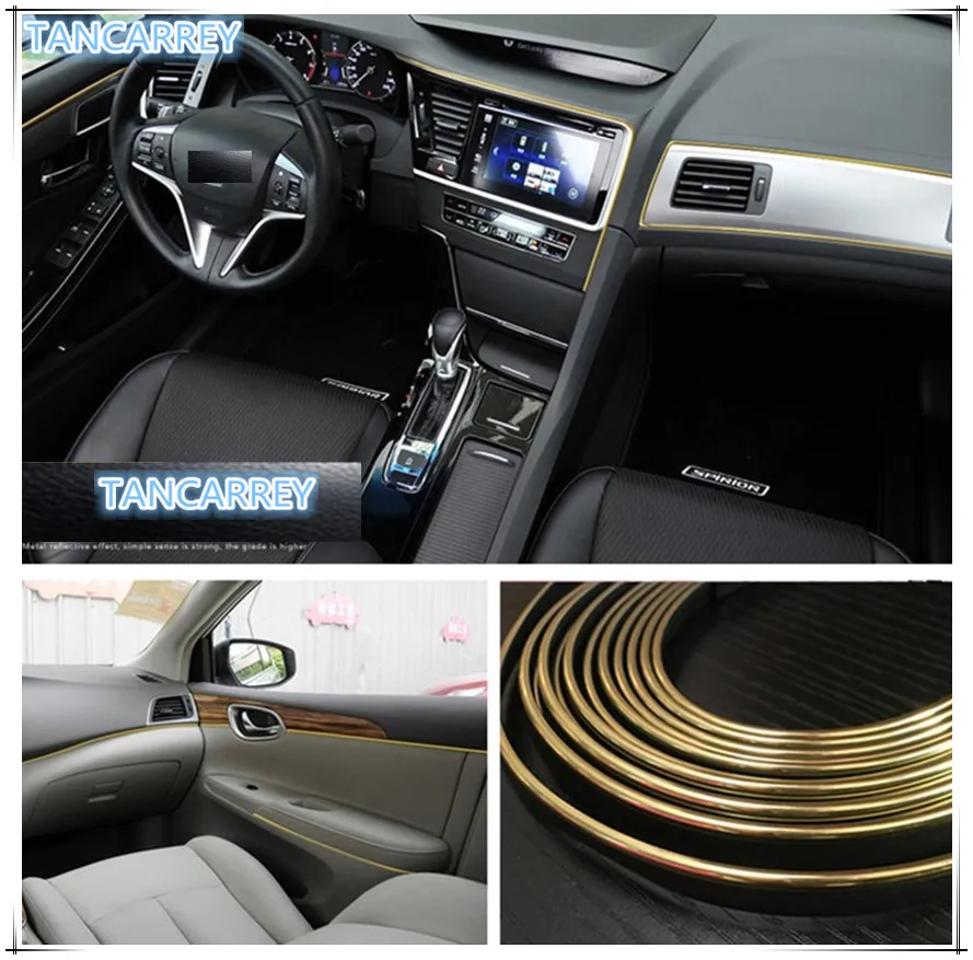 high quality Car Styling fashion Decoration Strip for Acura MDX RDX TSX Seat Leon Ibiza Altea Toledo Saab 9-3 9-5 93 Infiniti q5