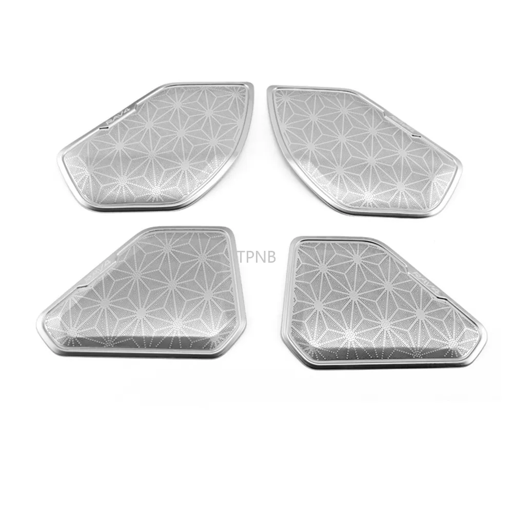 For Toyota RAV4 XA50 2019 2020 Stainless Steel Door Loudspeaker Cover Accesorios