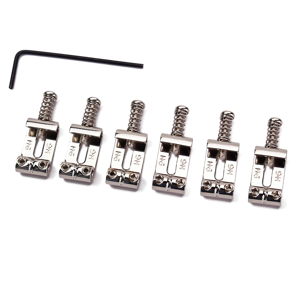 2x Vintage Chrome 6pcs Saddle Bridge Wrench Kit For  Telecaster Guitar