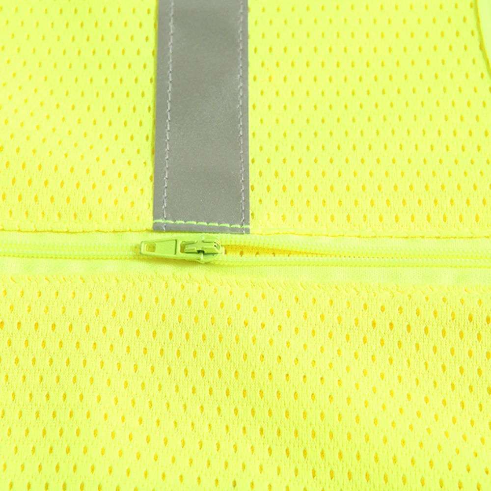 AYKRM chaleco de seguridad reflectante, alta visibilidad, protección para deportes al aire libre, correr, equipo de ciclismo ligero Hi Viz