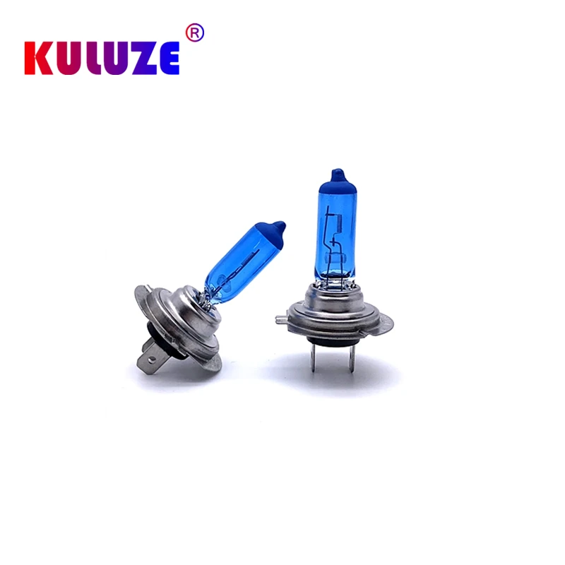 2pcs H7 Super White Headlights 55W 12V PX26d Quartz Halogen Bulb High Power 100W auto Lamp 6000K Fog Lights