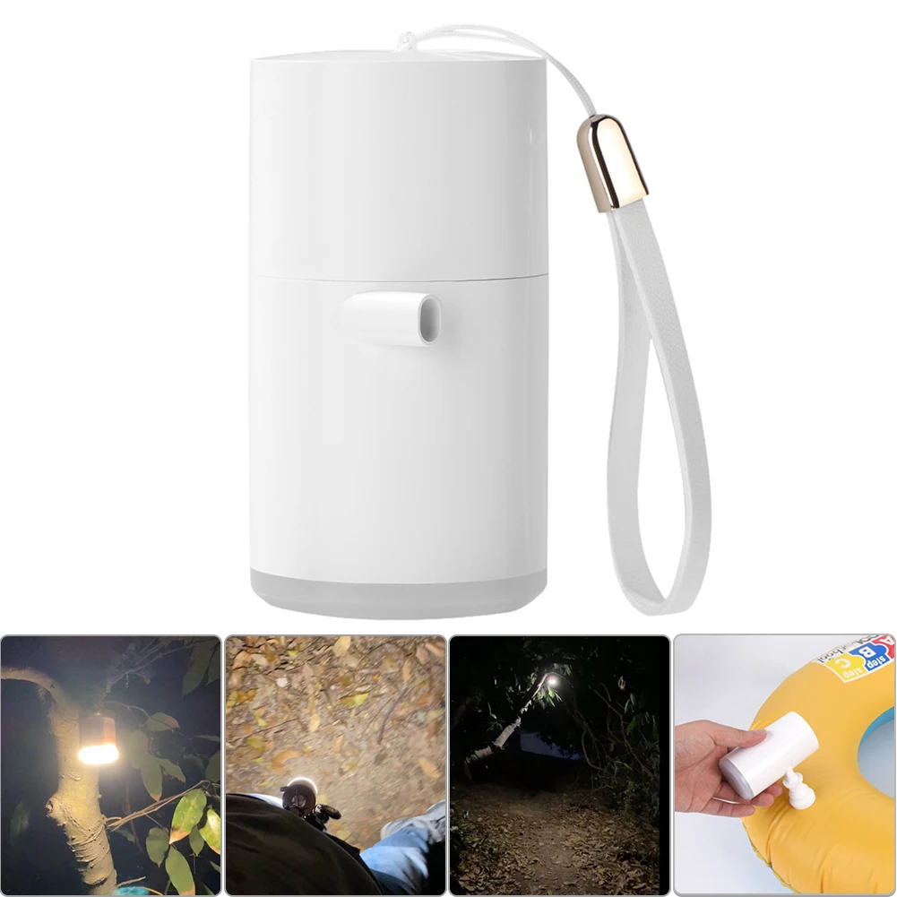 Multifunctional Outdoor Air Pump with Camping Light Mini Electric Inflatable Pump for Air Mat Swimming Ring Camping Accessories