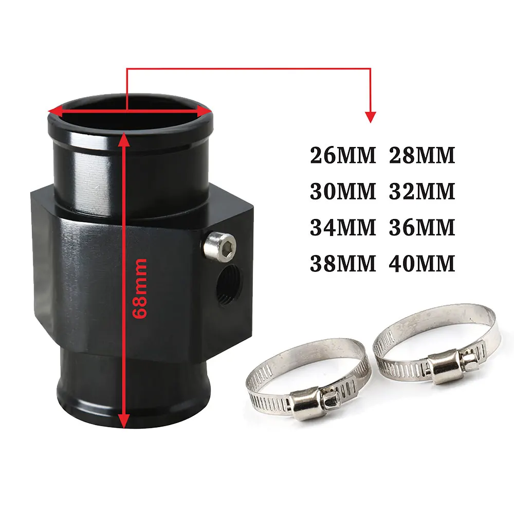 52MM LCD wskaźnik temperatury wody z czujnikiem 1/8NPT Adapter 28-40MM 40 ~ 120 stopni celsjusza wyścigi wody wskaźnik poziomu do zbiornika temperatury wody