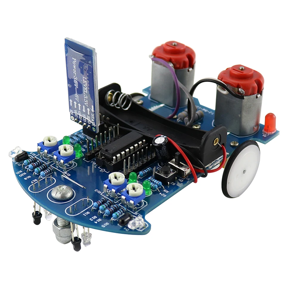 Diy kit eletrônico carro inteligente controle bluetooth rastreamento de patrulhamento evitar obstáculos sensor gravidade para o ensino da física