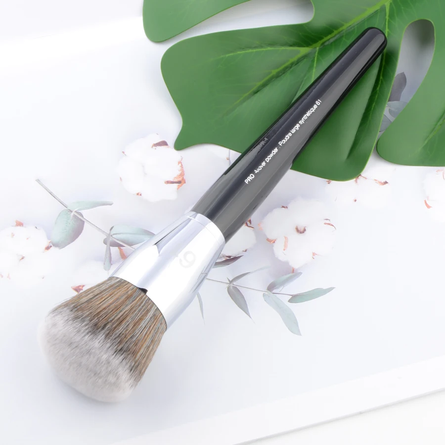 1 piece Pro Allover powder #61 Powder Makeup brushes contour Blusher Make up brush Synthetic Hair wood handle