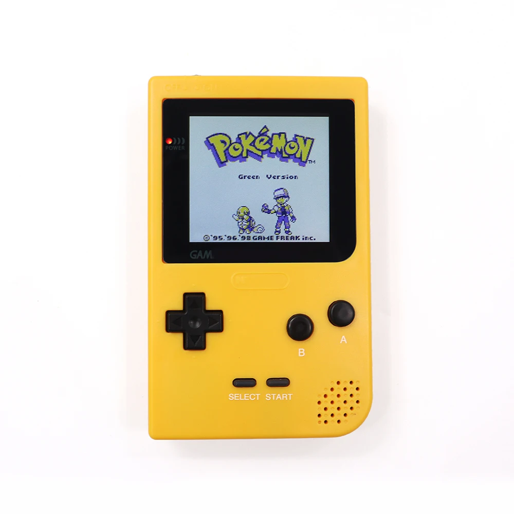 

Refurbished Larger display area For Game Boy Pocket GBP Console With Q5 OSD Menu Backlight LCD Kit-Yellow Color