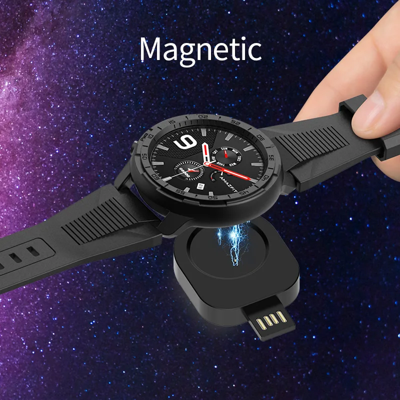 Magnetic Chargers For Amazfit GTR 42mm 47mm GTS USB Wireless Fast Charging replace Dock Cradle Station for T-rex Watch SIKAI